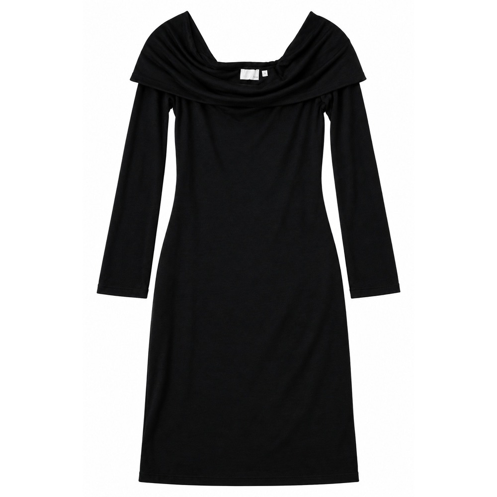 Aritzia Wilfred Free Off-Shoulder Stretch Jersey Dress 3/4 Sleeves, Size Large